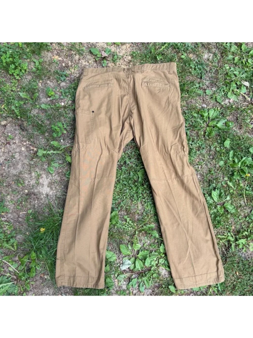 Wrangler Mens Khaki Pants 40x30 Cotton Blend Relaxed Fit‎ Durable Casual Wear